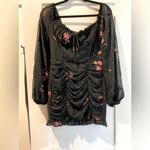 Long sleeve mini dress